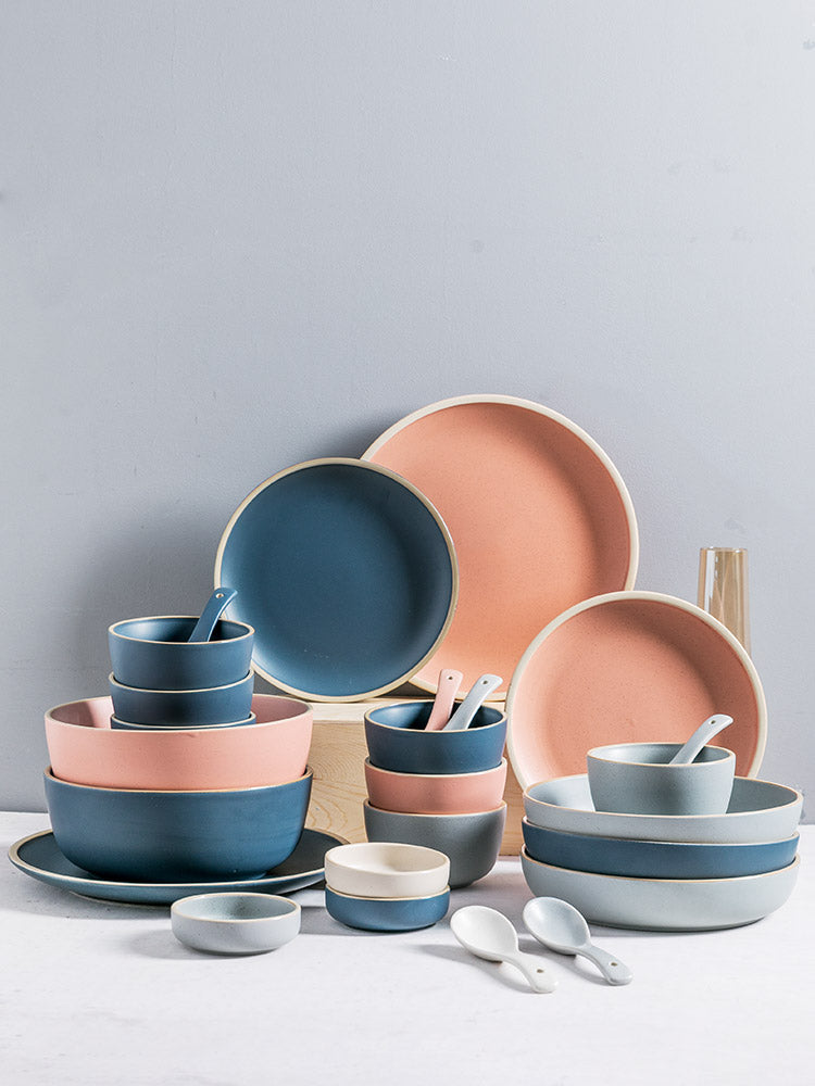 Nordic Style Ceramic Tableware Set for One Person