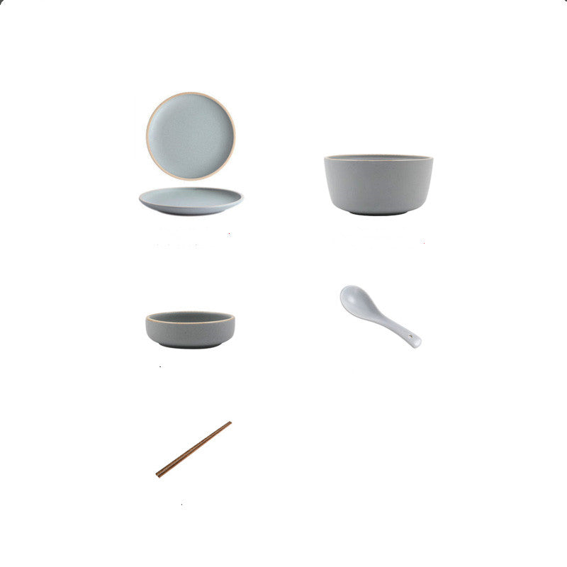 Nordic Style Ceramic Tableware Set for One Person
