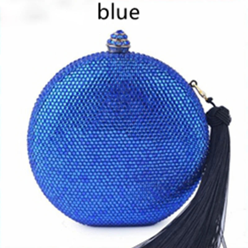 Flower Crystal Evening Bag 16 Colors Women Wedding Purse Diamond Minaudiere Lady Rhinestone Party Handbags Prom Cocktail Purses