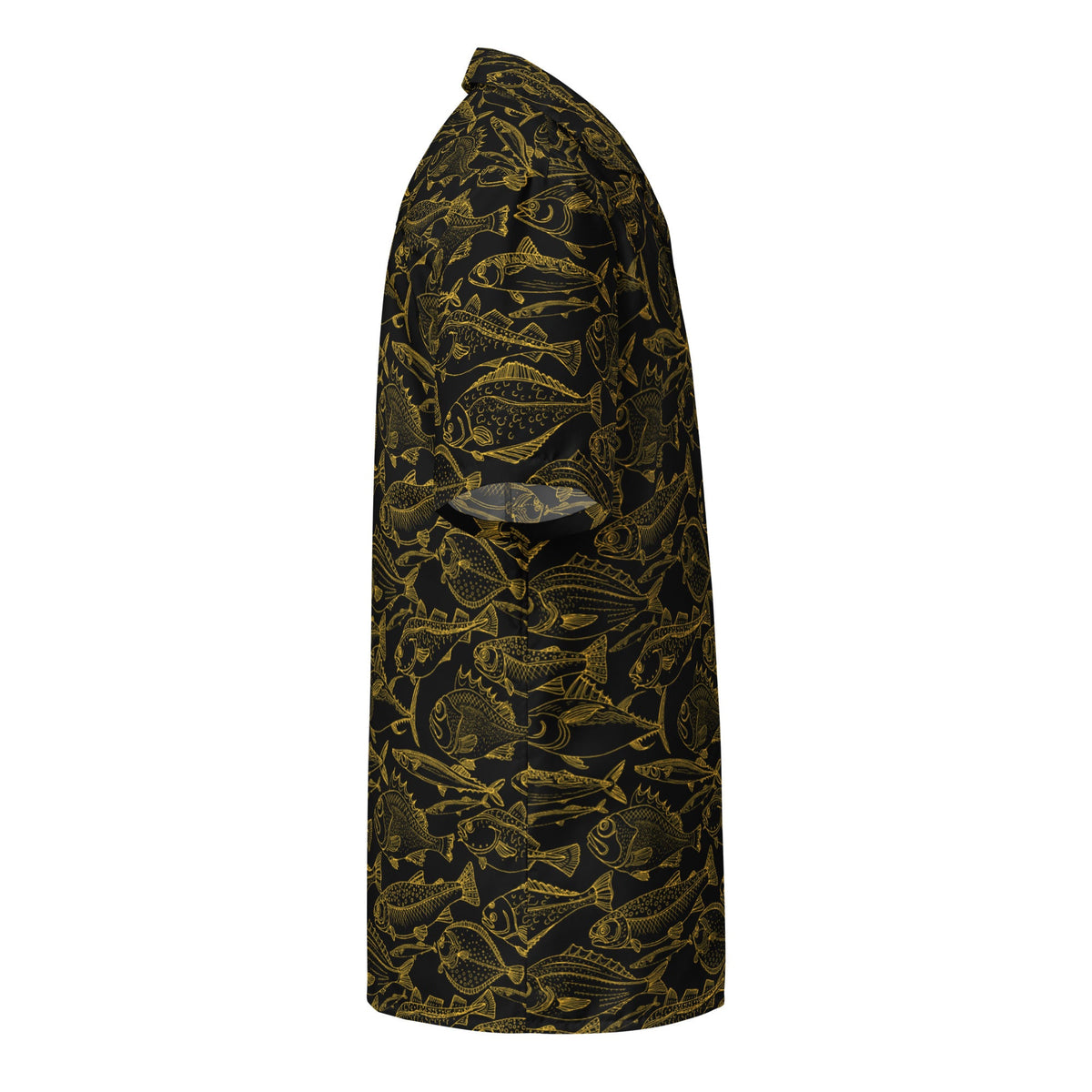 Men’s Sea of Gold Hawaiian Button Shirt Rumanglobalcraft
