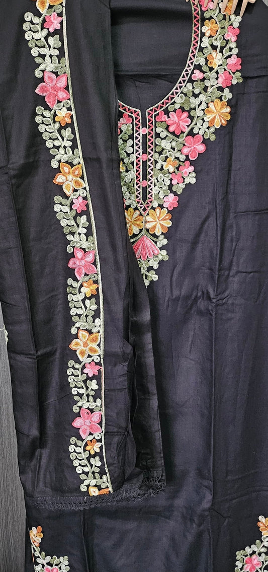 Kashmiri Floral Aari Suit