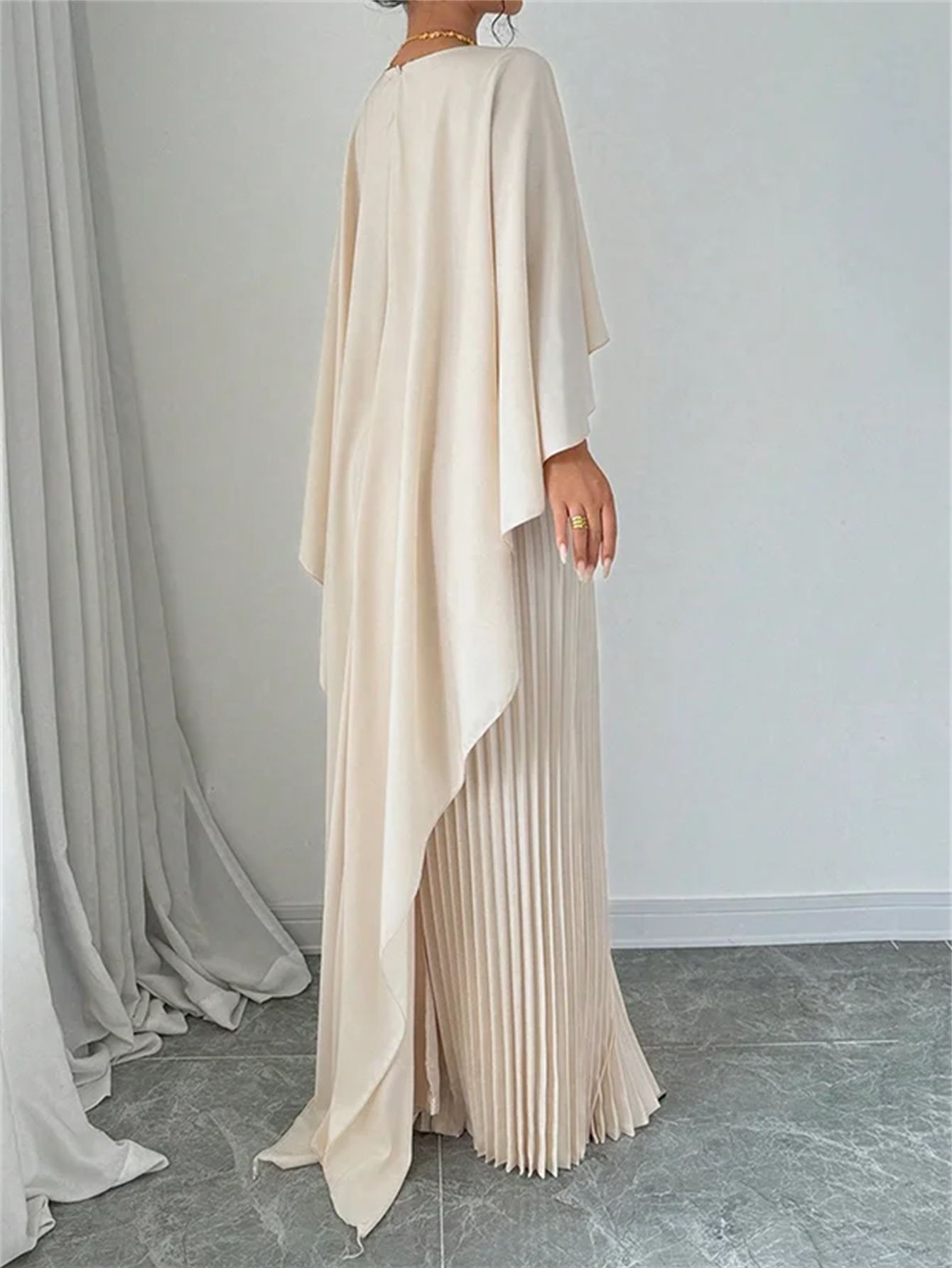 Women's Loose Batwing Sleeve Dress Fashion Casual Mid-Length Summer Dresses
