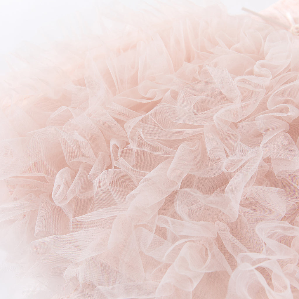 Bow Backless Dress, Baby Girl Cool Sweet Princess Mesh Puff Skirt