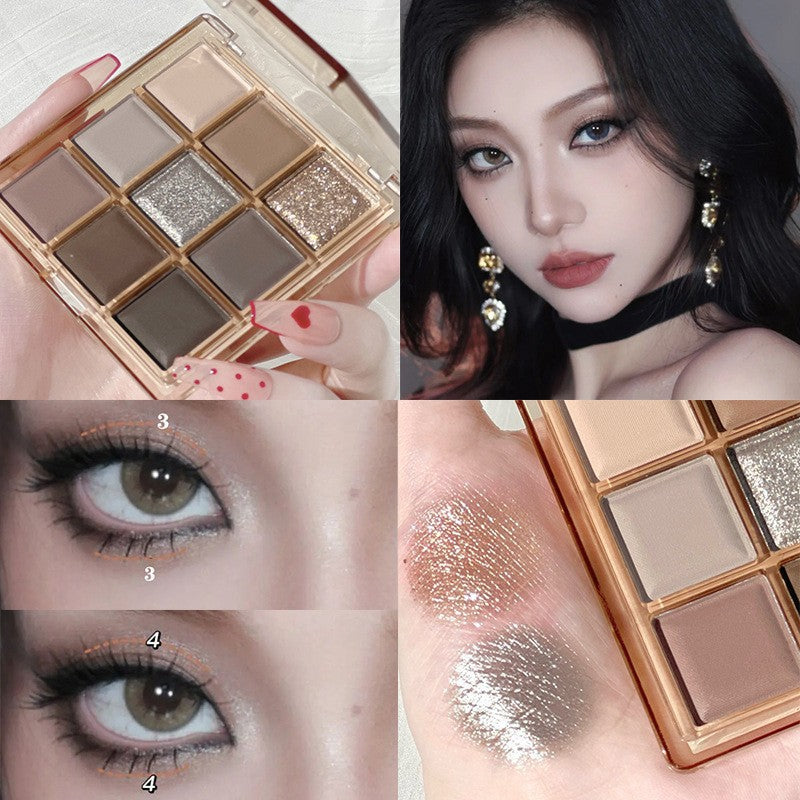 DIKALU Sunset Glow 9-Color Eyeshadow Palette Rumanglobalcraft