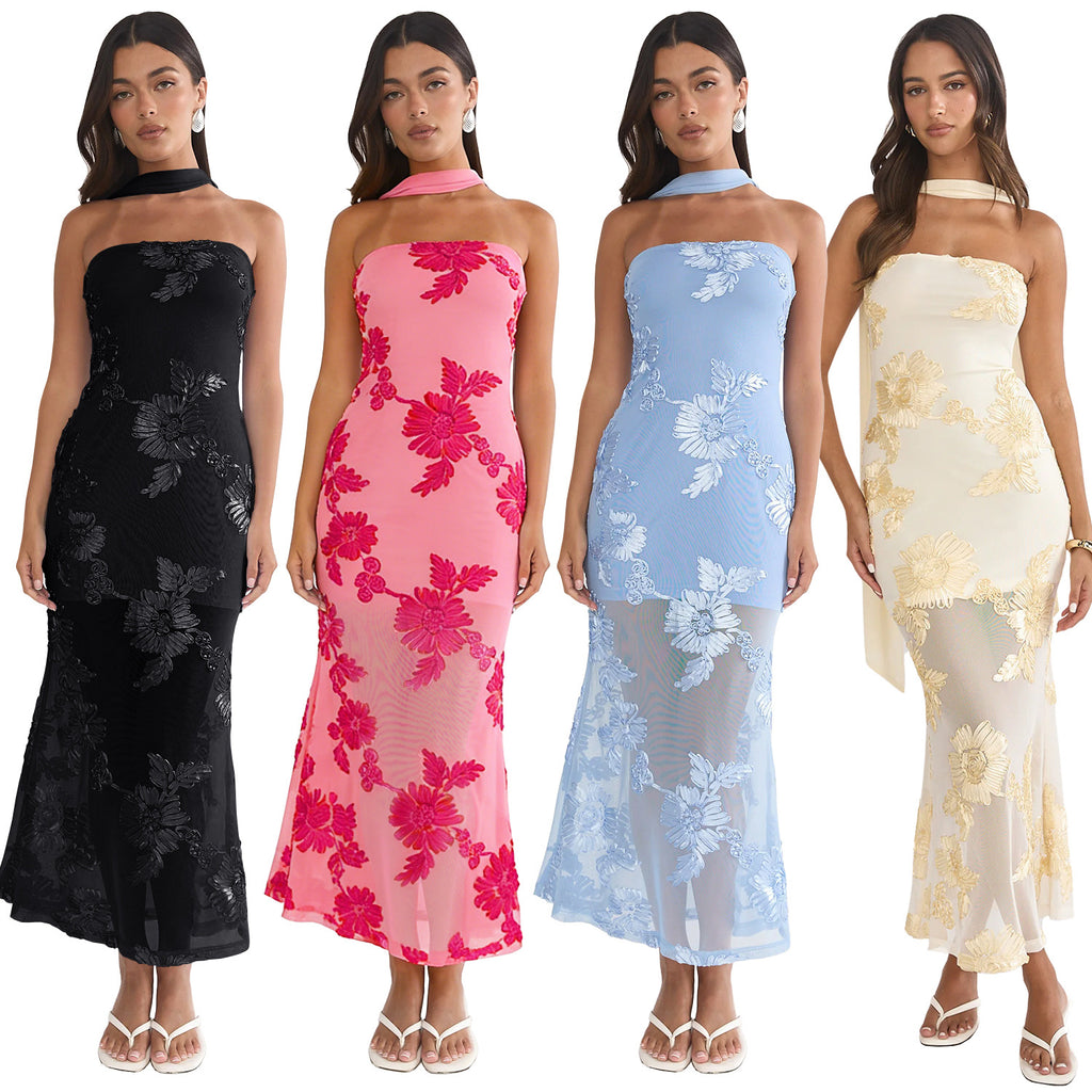 Tailored backless dress