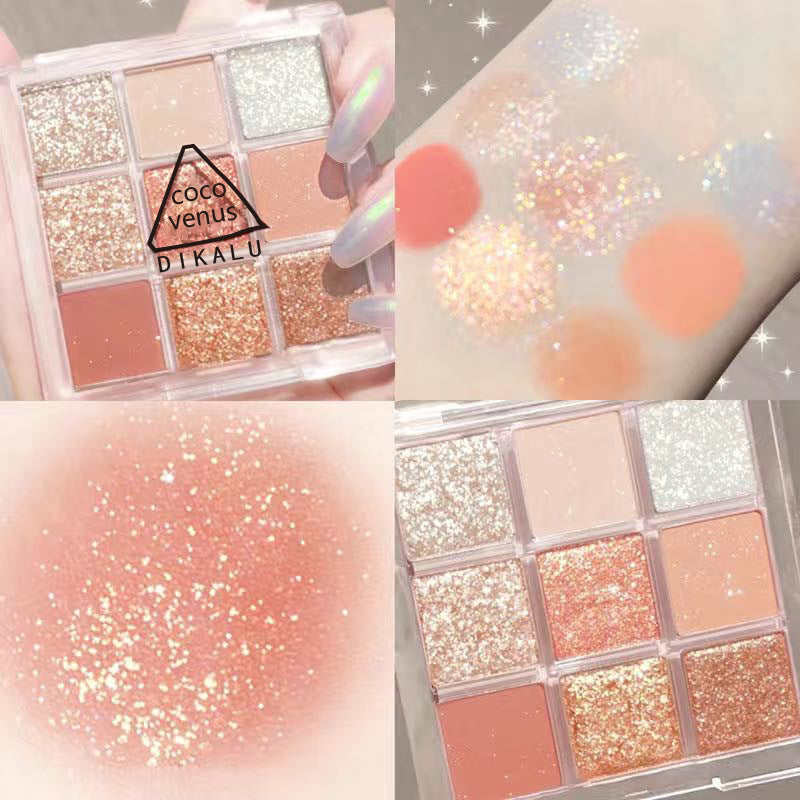 DIKALU Sunset Glow 9-Color Eyeshadow Palette Rumanglobalcraft