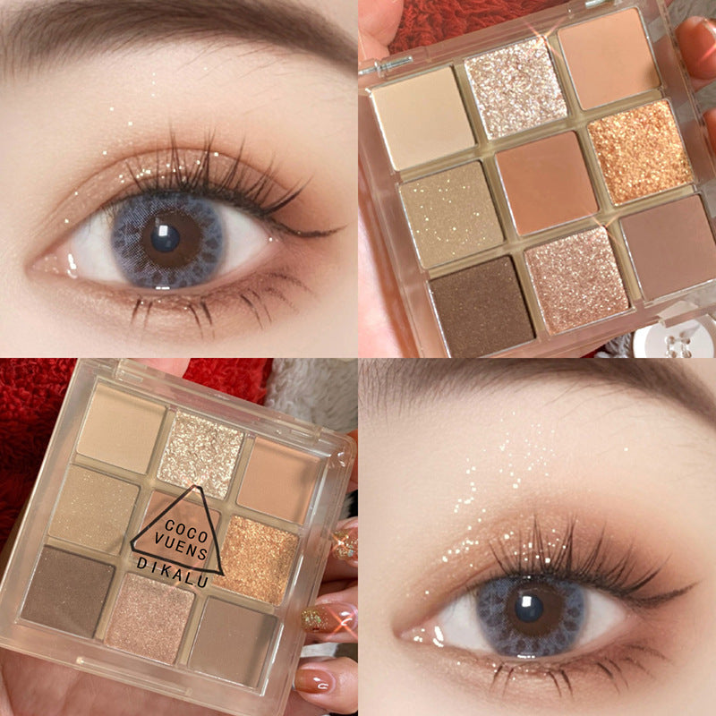 DIKALU Sunset Glow 9-Color Eyeshadow Palette Rumanglobalcraft