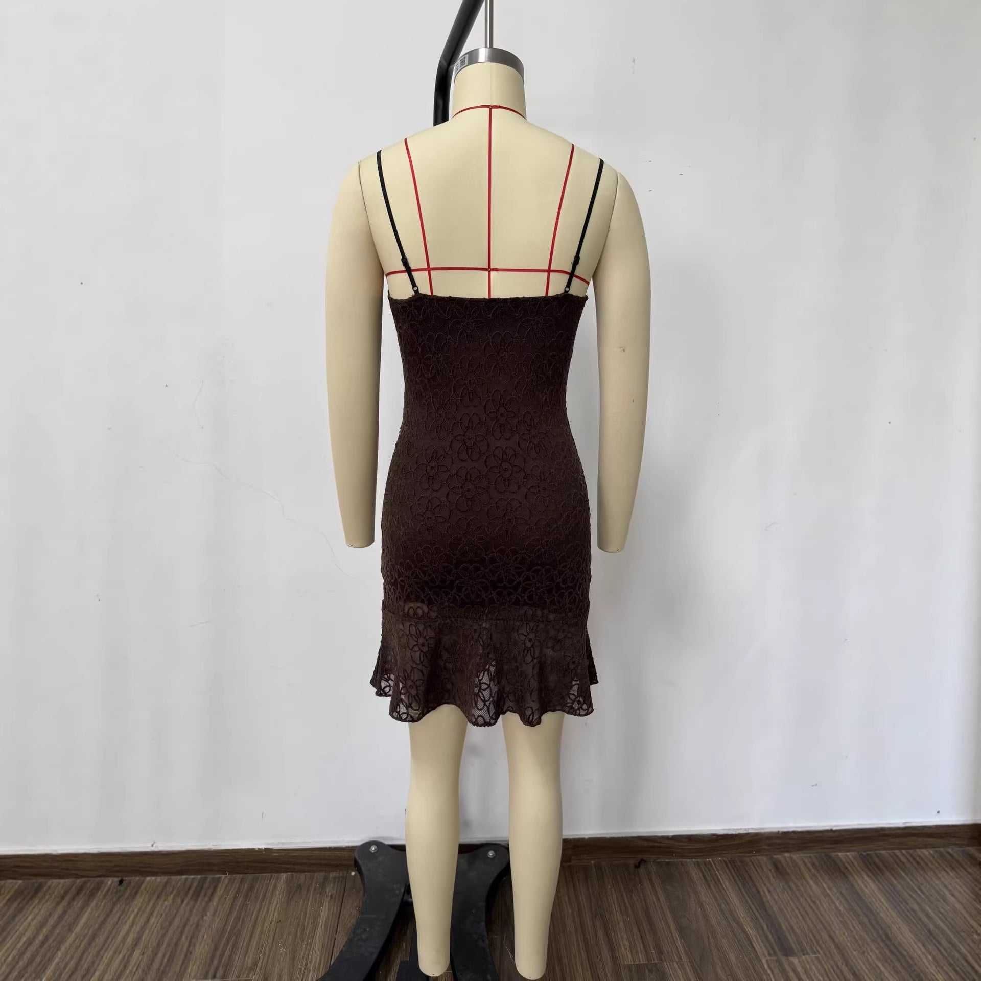 Chic Lace Strapless Short Dress for Women
