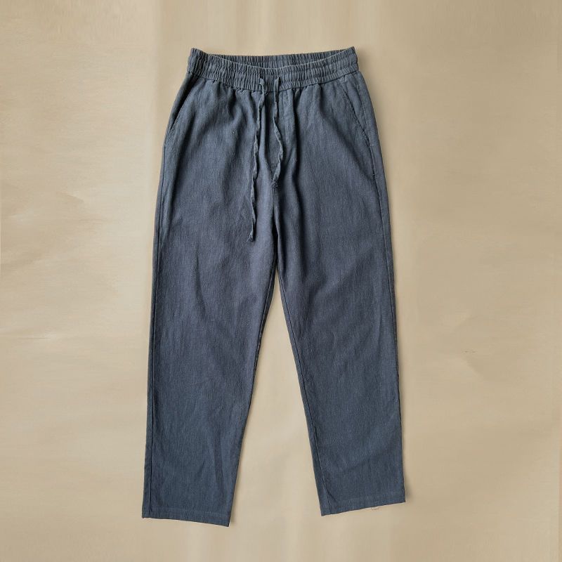 Cotton And Linen Casual Men's Trousers