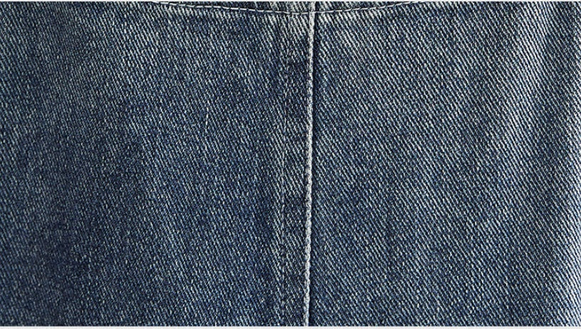 Fat Sister Clash-colored Shoulder Strap Jeans Overalls