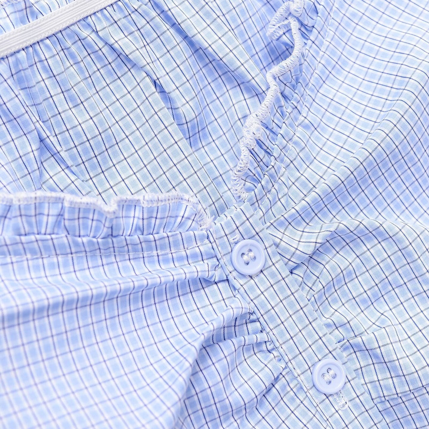 Solid Color Short Sleeve Button-Up Collar Women's Top