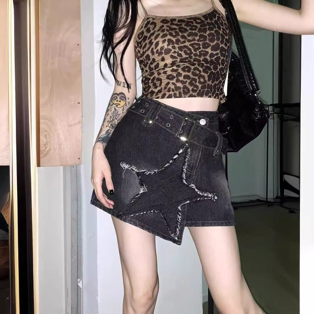 Women's Denim A-Line Skirt