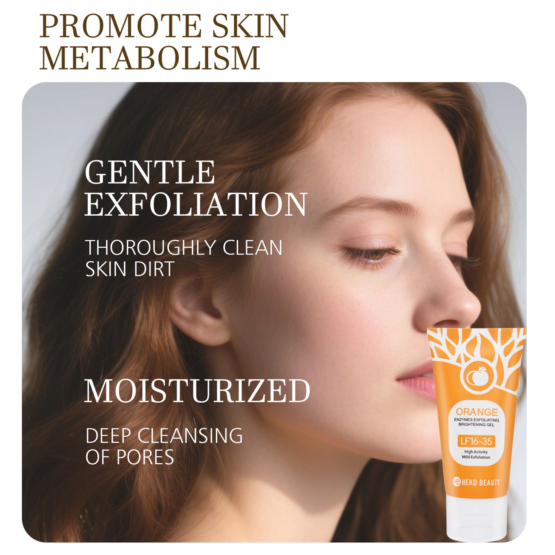 Orange Exfoliating&Skin Brightening gel