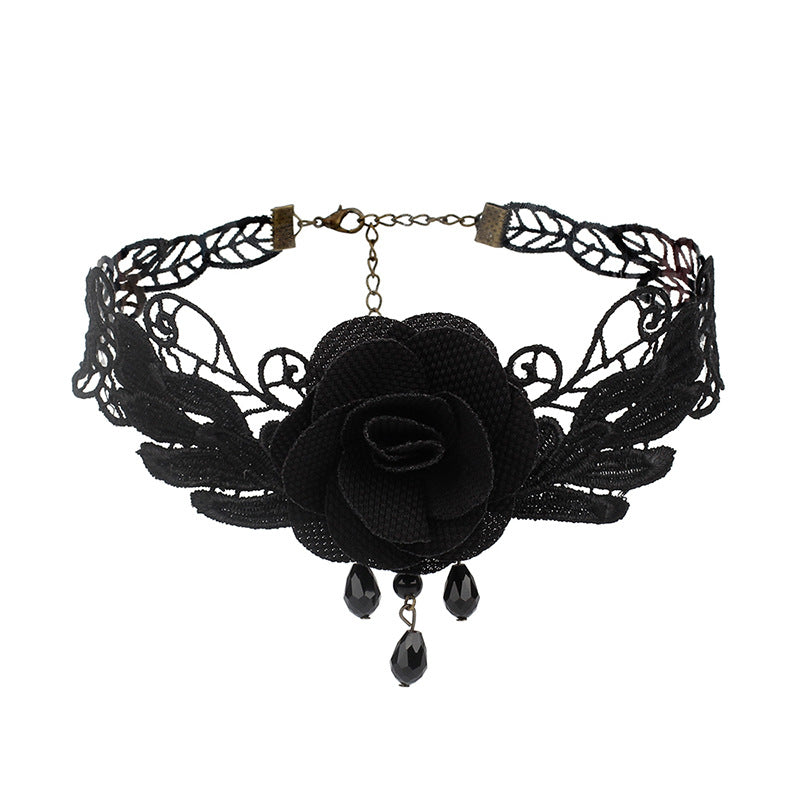 Cross-border Accessories Multi-layer Tassel Lace Collar Gothic Lolita Vintage Choker Necklace