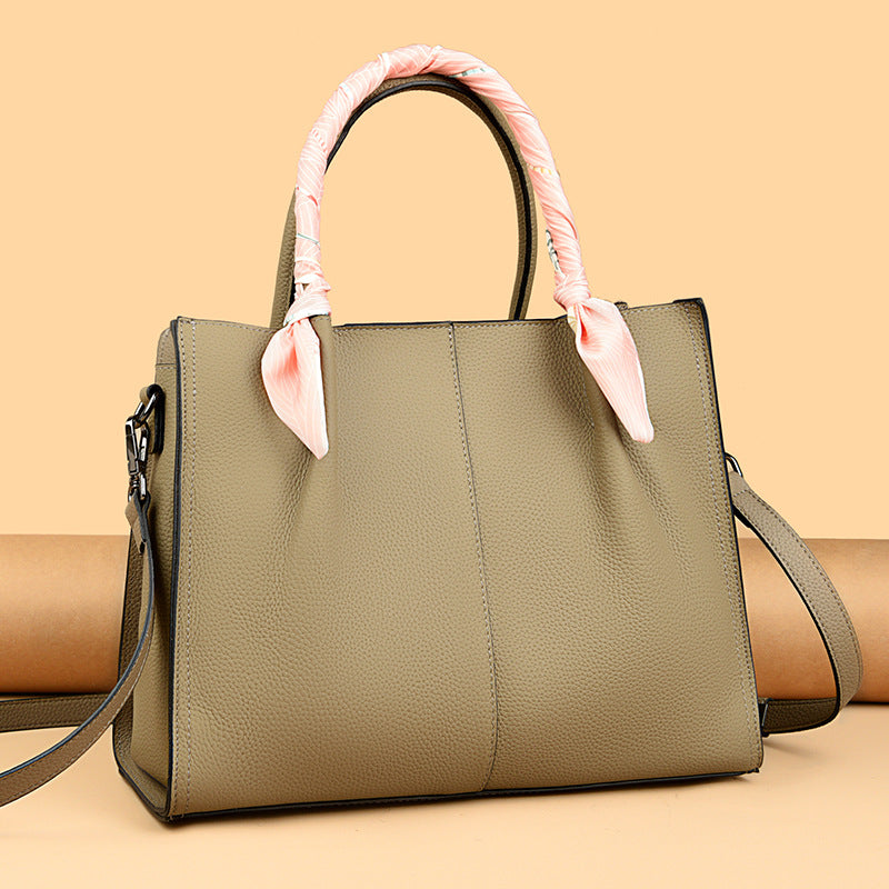 Leather Fashionable Crossbody Tote Bag For Women