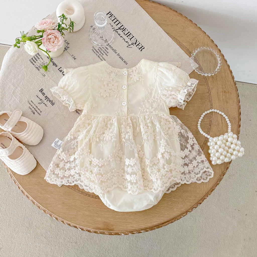 Baby Clothes Romper Summer Sweet Princess Onesie Dress 1st Birthday Outfit Newborn Cotton Bodysuit
