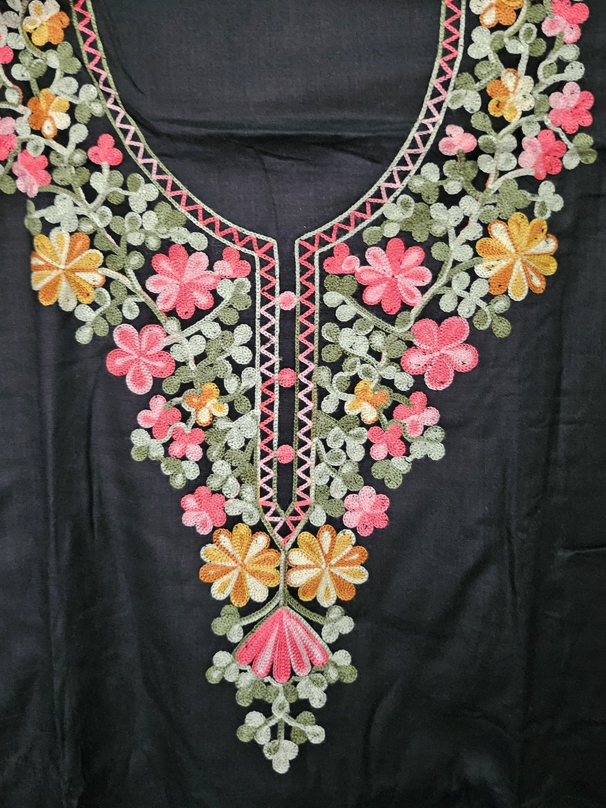 Kashmiri Floral Aari Suit