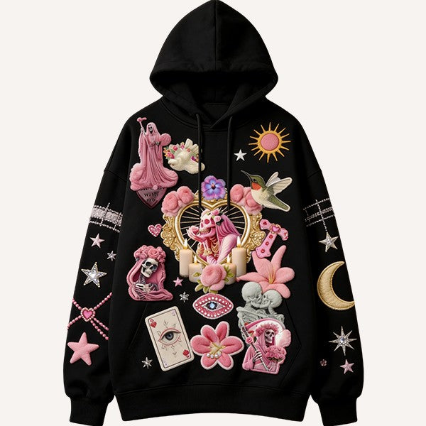 Fashion Casual Printed Polyester Sweater