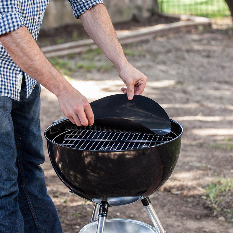 High-Temperature Non-Stick Round BBQ Mat 15.75”