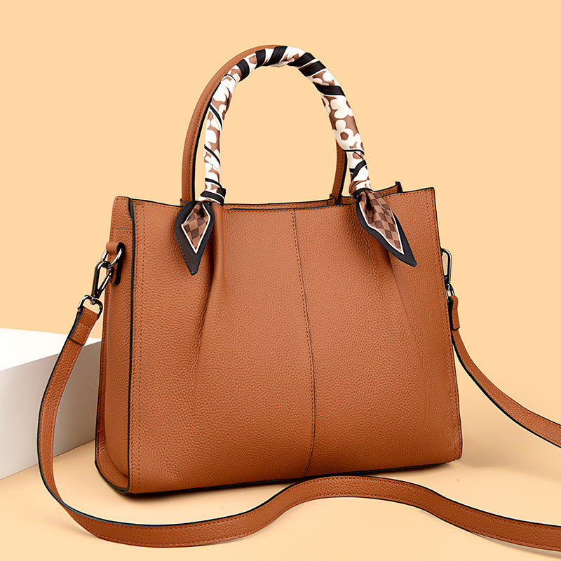 Leather Fashionable Crossbody Tote Bag For Women