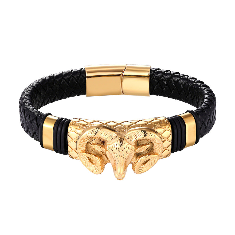 Men's Constellation Stainless Steel Braided Bracelet Rumanglobalcraft