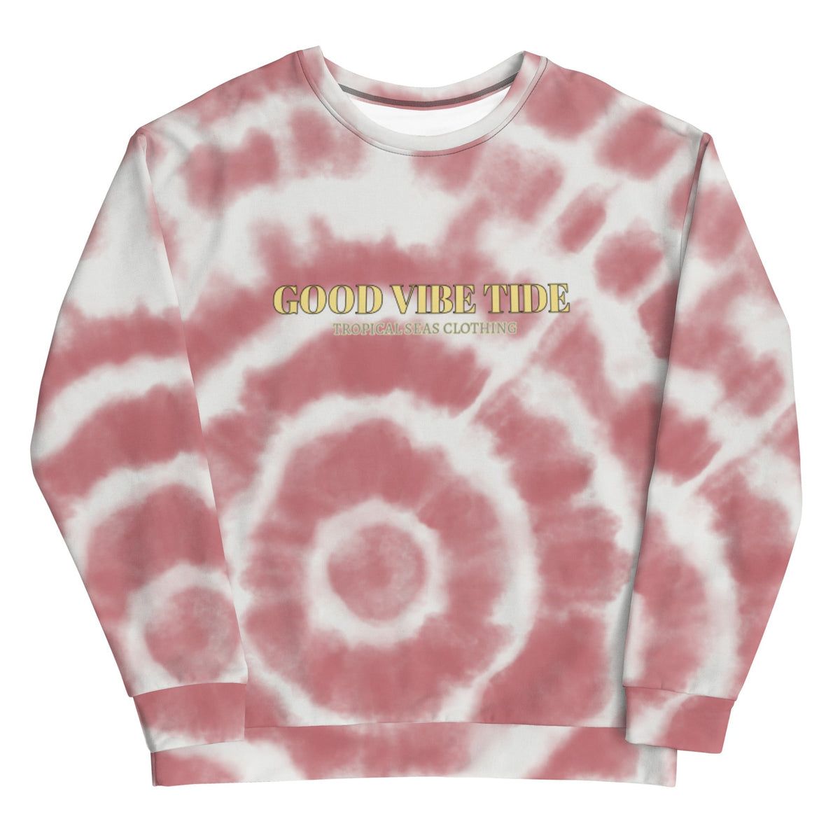 Red Tie-Dye Vibe Tropical Sweatshirt Rumanglobalcraft
