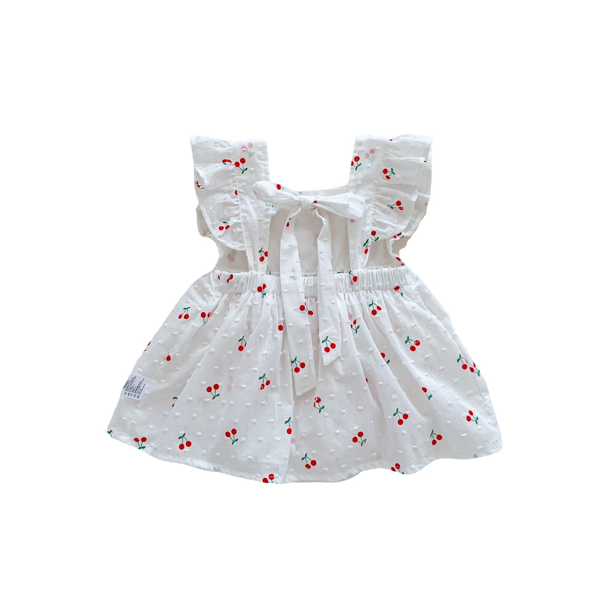 Summer Lightweight Baby Girl Clothes, Newborn Summer Outfit, Romper, Crawling Suit, Princess Bodysuit, Cherry Dress
