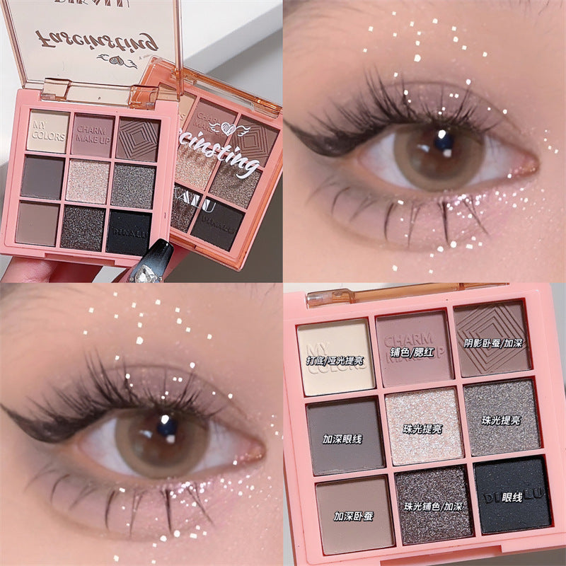 DIKALU Sunset Glow 9-Color Eyeshadow Palette Rumanglobalcraft