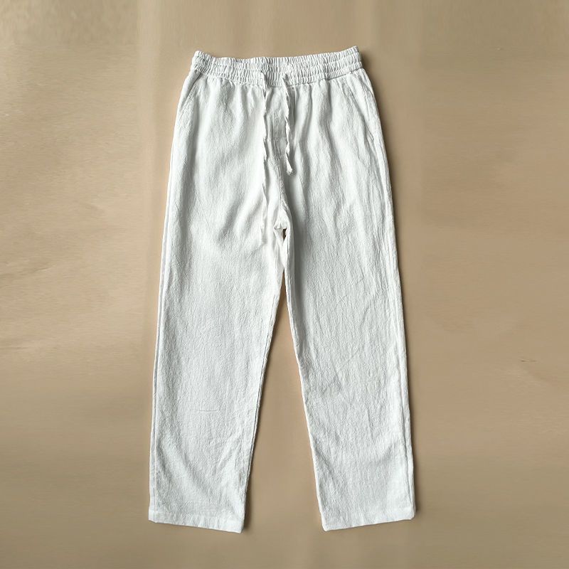 Cotton And Linen Casual Men's Trousers