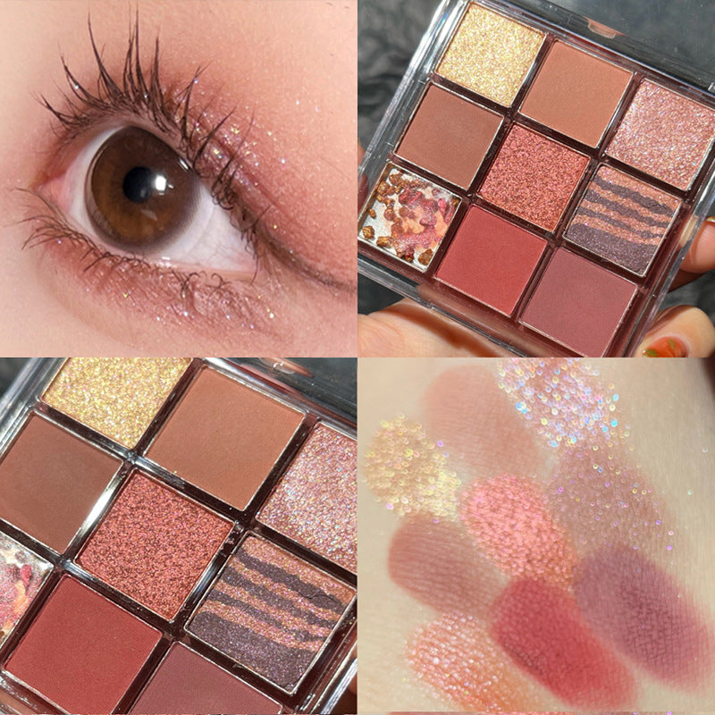 DIKALU Sunset Glow 9-Color Eyeshadow Palette Rumanglobalcraft