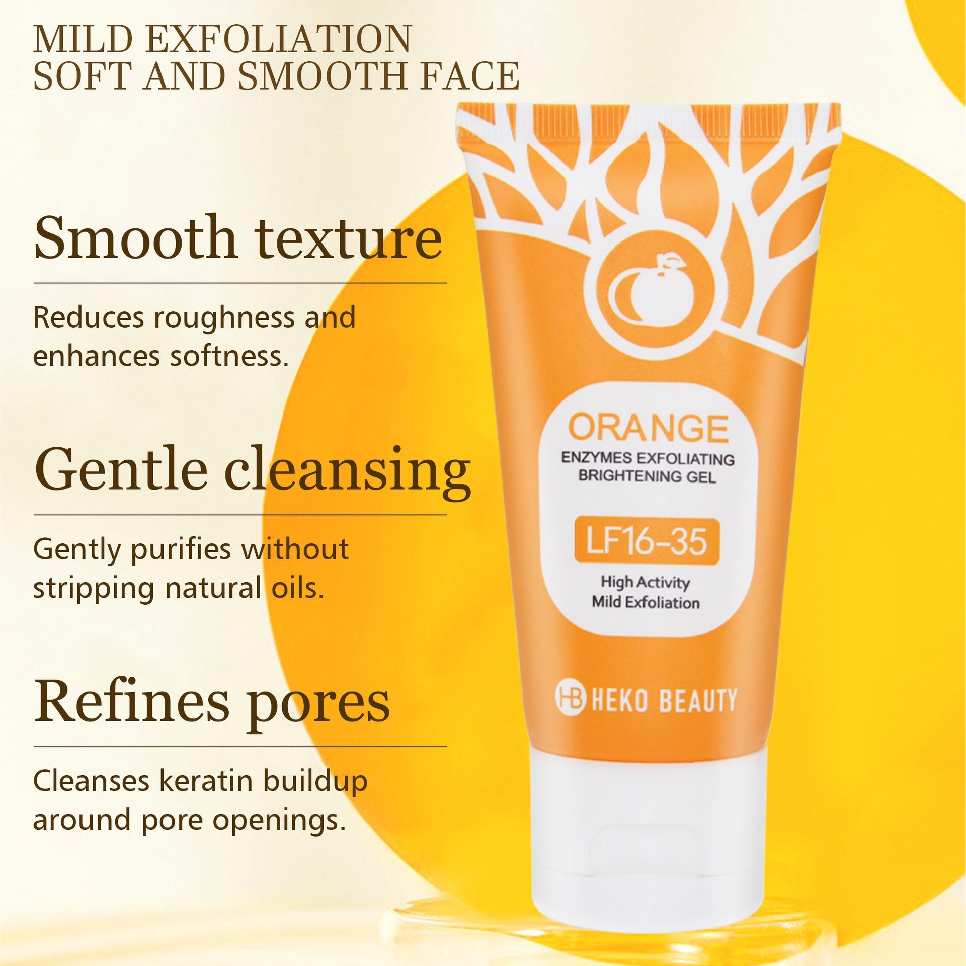 Orange Exfoliating&Skin Brightening gel