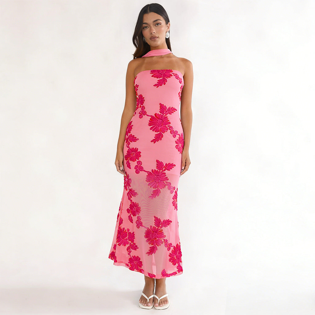 Tailored backless dress