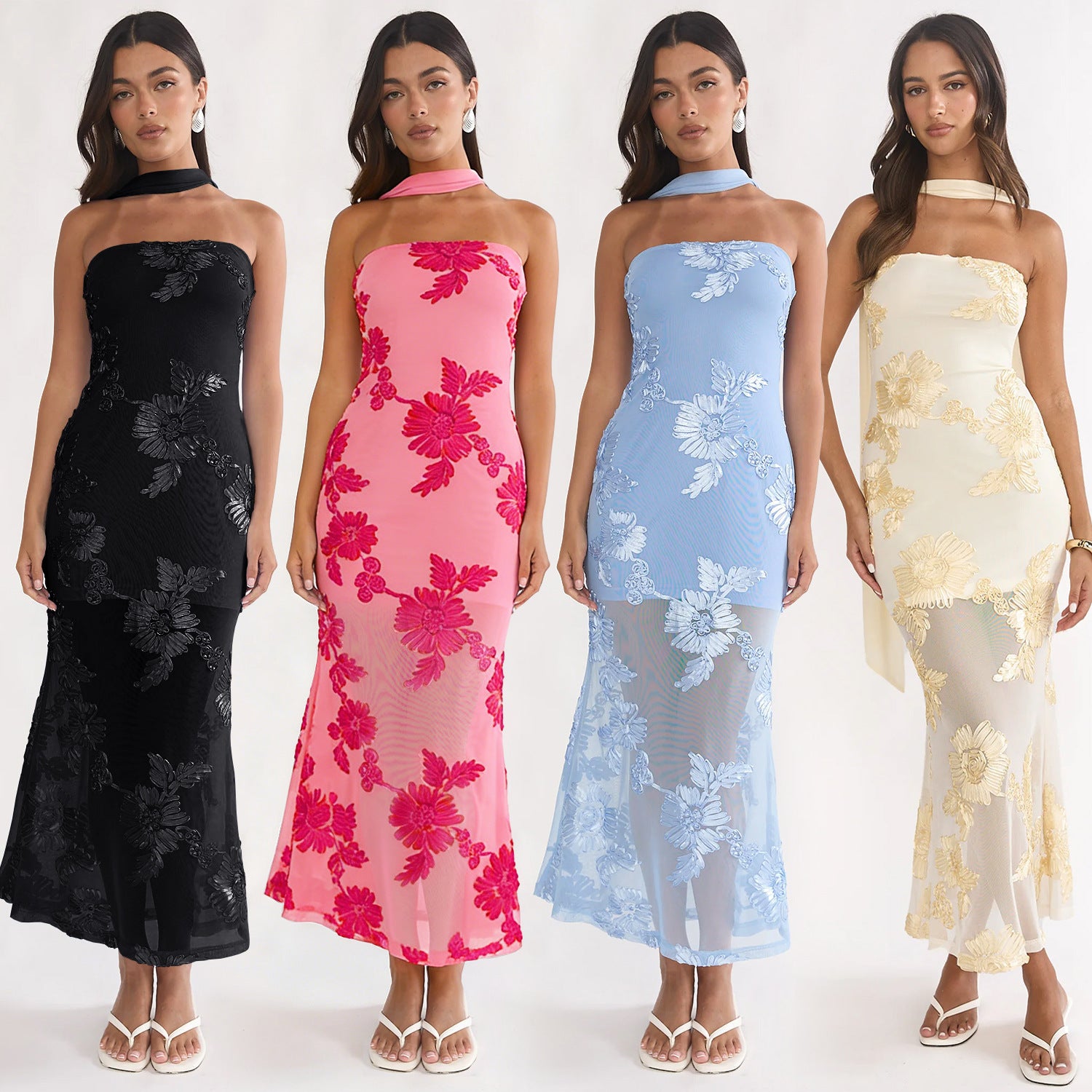 Tailored backless dress