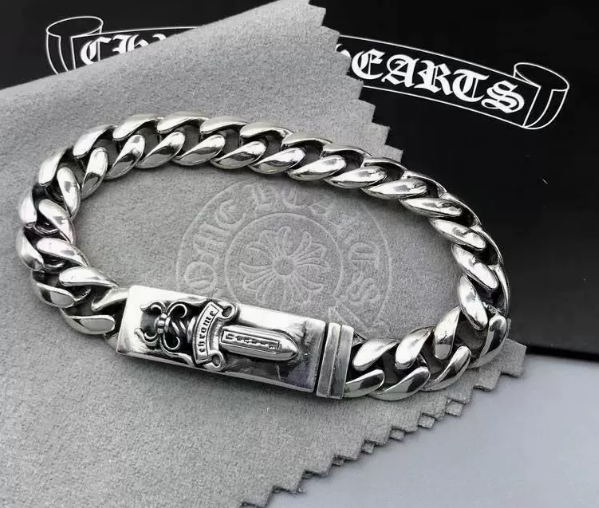 Letter Bracelet Vintage Thai Silver Cross Dice Bracelet