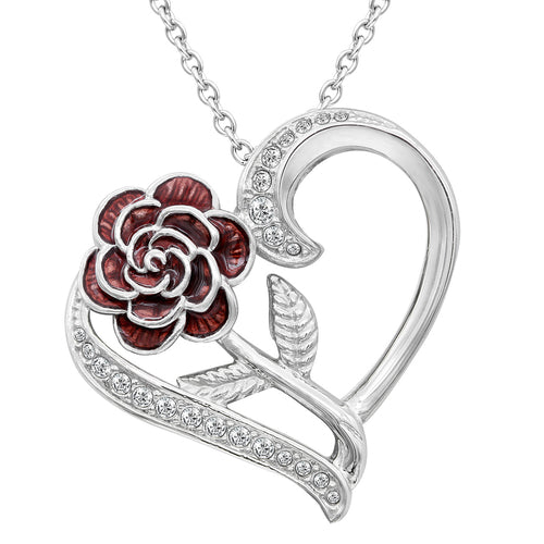Rosa Dell‚ÄôAmore Heart Necklace Rumanglobalcraft