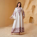 Long sleeved tassel printed women's dress