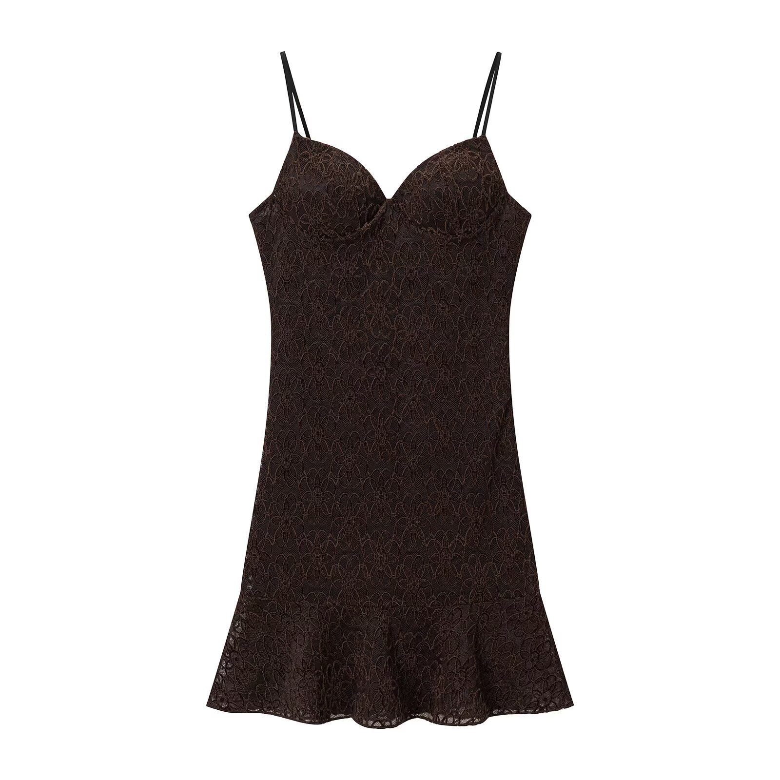 Chic Lace Strapless Short Dress for Women