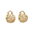 E3117 White Gold Hoop Earrings Women's Luxury Fine Jewelry Earrings