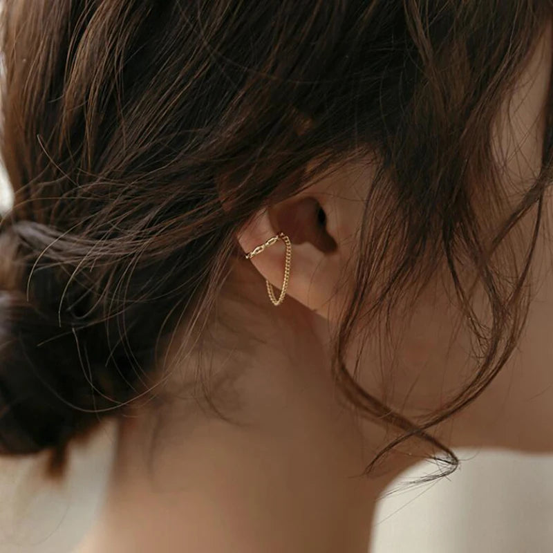 1 Pc 2025 Fashion Minilist No Piercing Ear Cuff Earrings for Woman Fake Piercing Earcuff Clips Earrings for Women Cuffs Jewelry