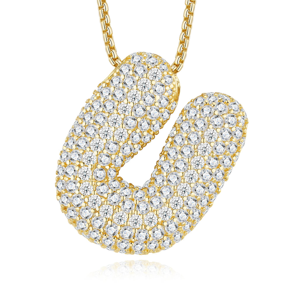 2026 Hot Sale U Letter Moissanite Pendant 26 Letters GRA Certified Iced Out Men Hip Hop Jewelry 925 Silver D Color VVS Pendant