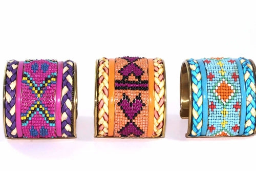 Beaded Cuff Bangles Rumanglobalcraft