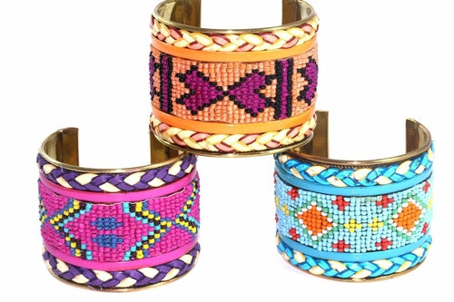 Beaded Cuff Bangles Rumanglobalcraft