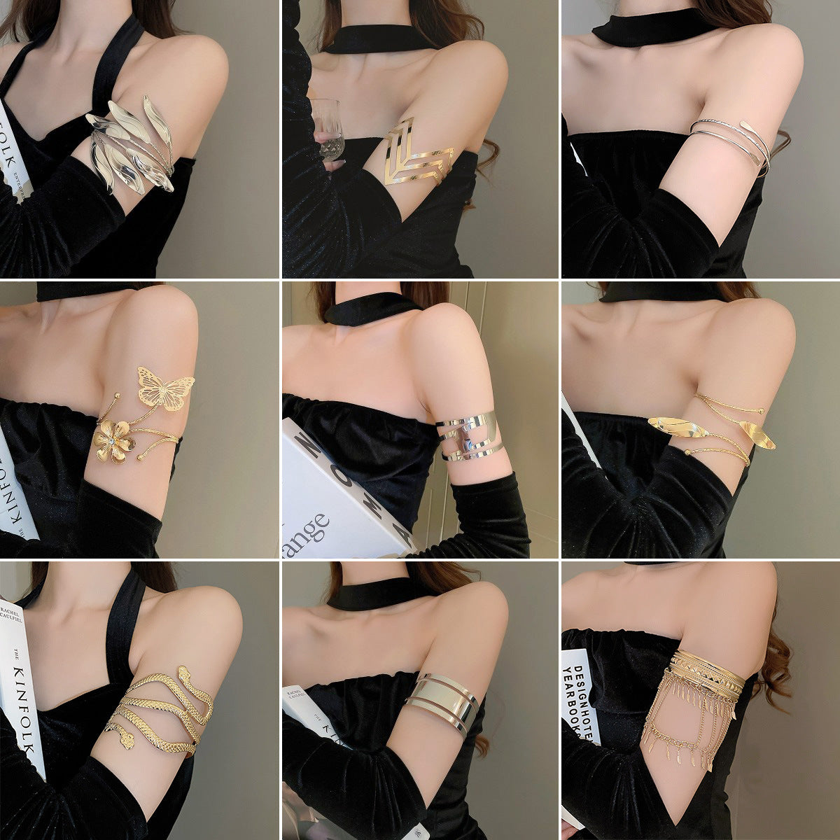 Cross-border European And American Open Arm Ring Bracelet Advanced Sense Niche Joker Bracelet Exaggerated Personality Fashion Jewelry Women Wholesale