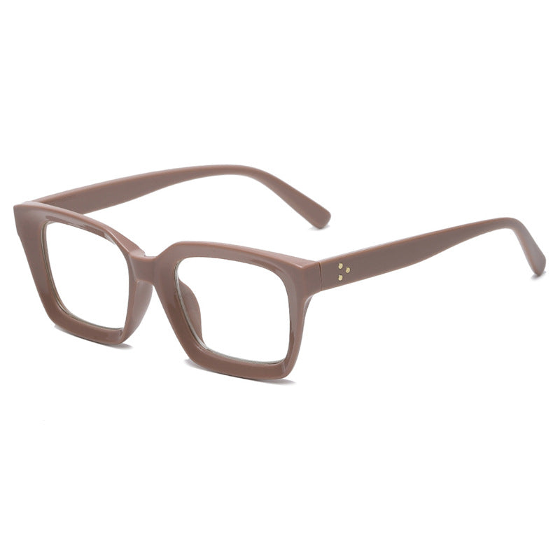 New Box Flat Glasses Full Frame Retro Flat Glasses Export Simple Frame Glasses