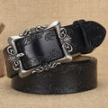 Cross-border European and American Women's Retro Belt Embossed Pattern Pin Buckle Belt Women's Ins Style All-match Simple Casual Pants Belt Rumanglobalcraft