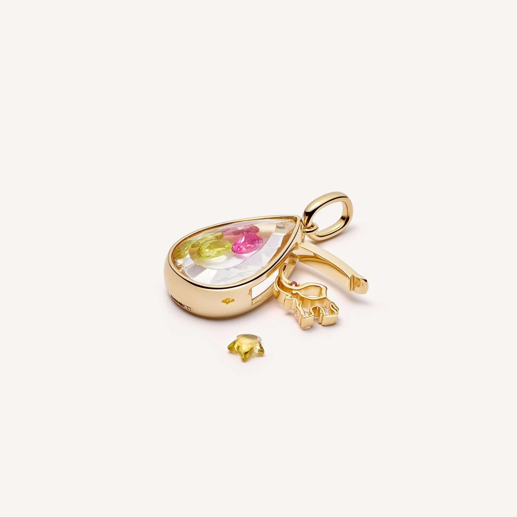 Ocean Heart Can Open Necklace Water Drop Pendant European And American Niche Cute Small Objects Clavicle Chain Color Protection