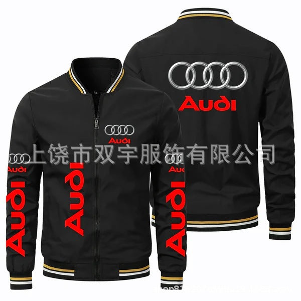 2025 European And American Hot Selling Car Standard Men's Jacket Motorcycle Baseball Suit Casual Loose Sports Zipper Plus Size Jacket Men's Wear