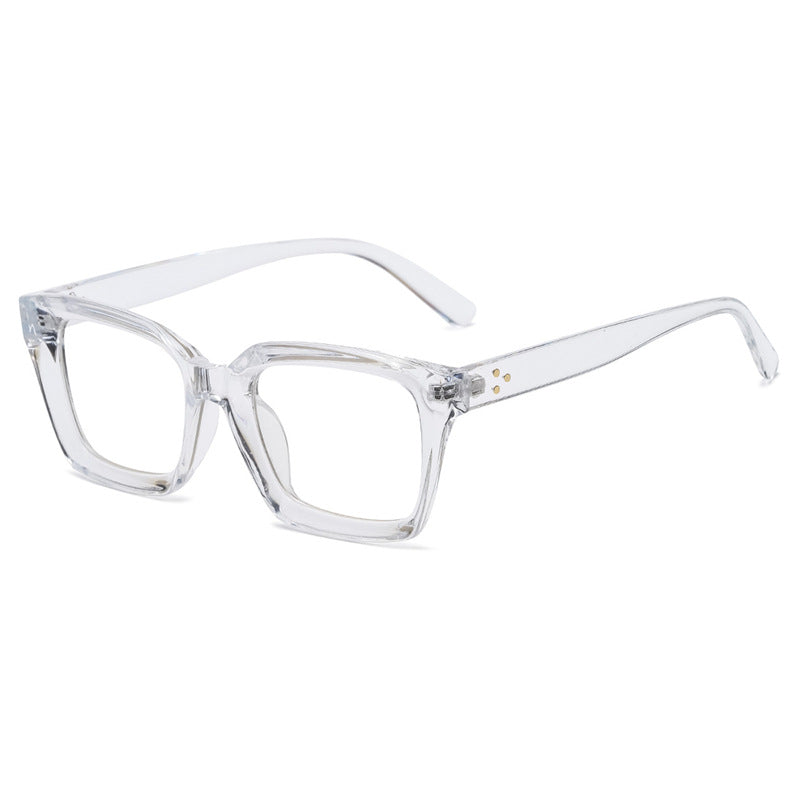 New Box Flat Glasses Full Frame Retro Flat Glasses Export Simple Frame Glasses