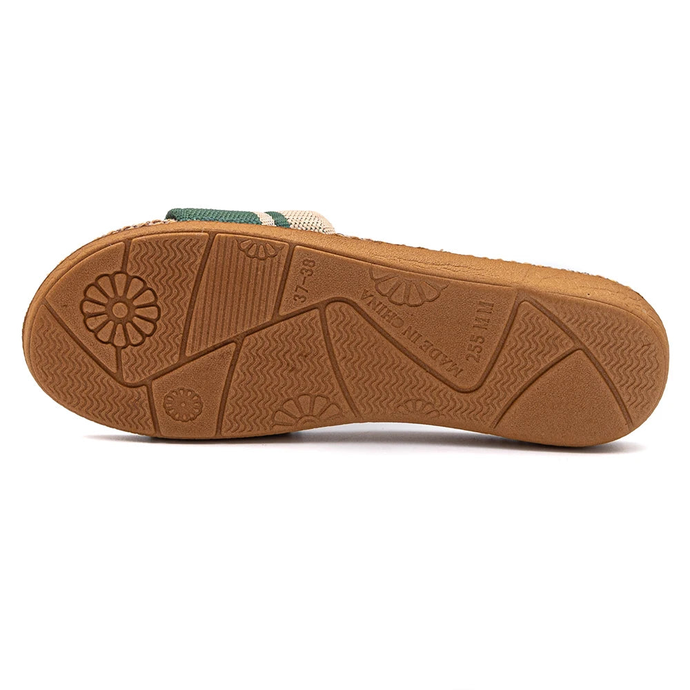 BAIRUILUN Summer Mens Slippers Shoes For Men EVA Flat Sandals Linen Lightweight Casual Slippers Women For Home Free Shipping