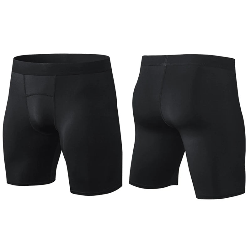 Summer Quick Dry Compression Running Tights Men Gym Fitness Training Shorts Pocket Sport Short Pants Workout Bottoms Customize